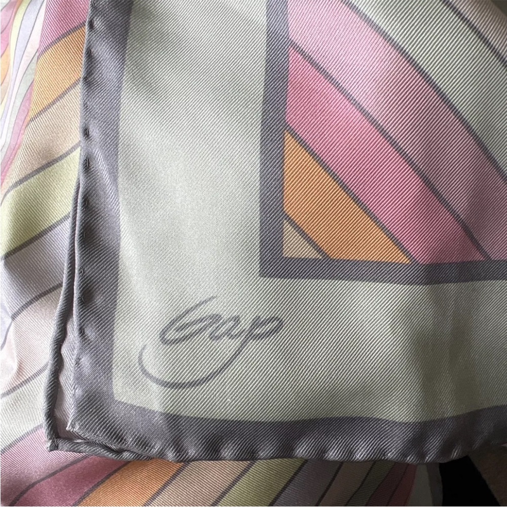 Like new! GAP silk rainbow pastel striped shrug / poncho / shawl / tunic! Sz M/L - Picture 2 of 13